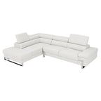 Athena Sectional White Left