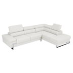 Athena Sectional White Right