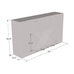 Buffet Sideboard 246 Door White Lacquer Paint UV