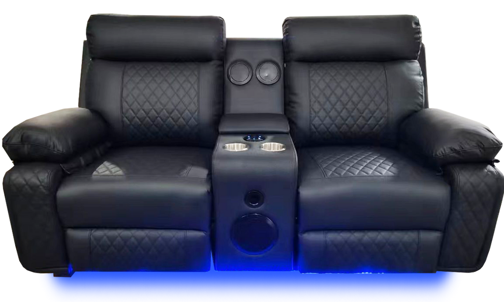 BALTIMORE POWER RECLINER SOFA SET BLACK