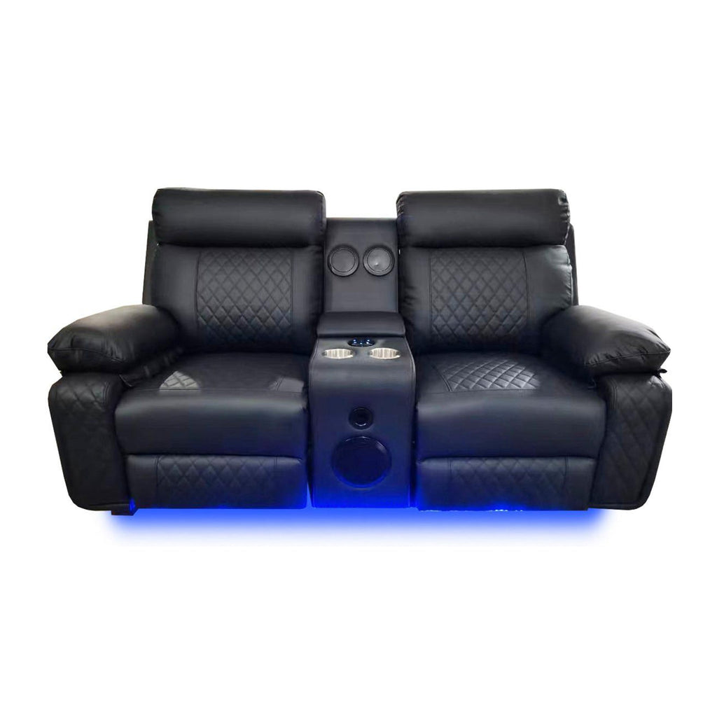 BALTIMORE POWER RECLINER LOVESEAT BLACK