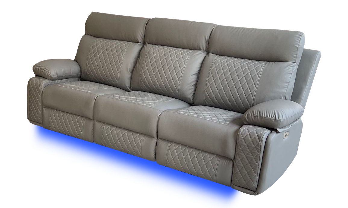 BALTIMORE POWER RECLINER SOFA GREY