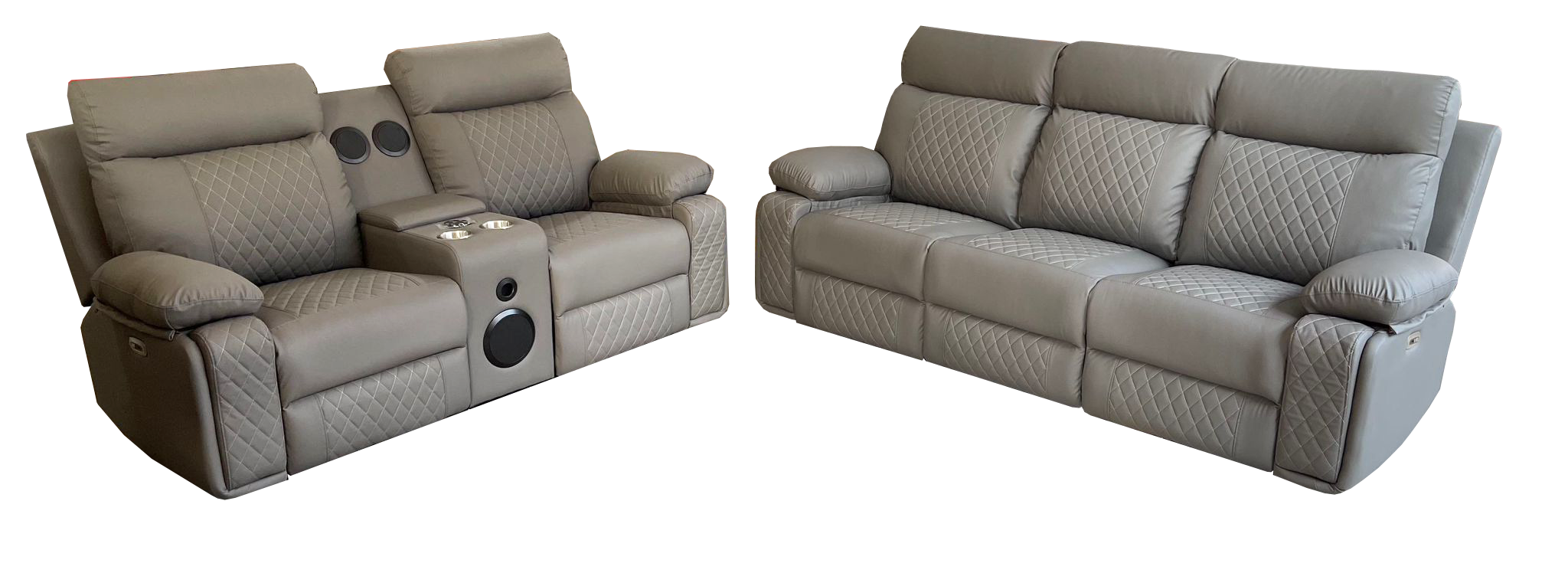 BALTIMORE POWER RECLINER SOFA GREY