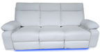 BALTIMORE POWER RECLINER SOFA WHITE