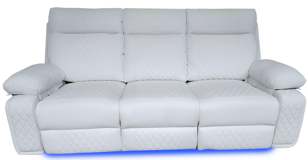 BALTIMORE POWER RECLINER SOFA SET WHITE
