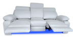 BALTIMORE POWER RECLINER SOFA SET WHITE