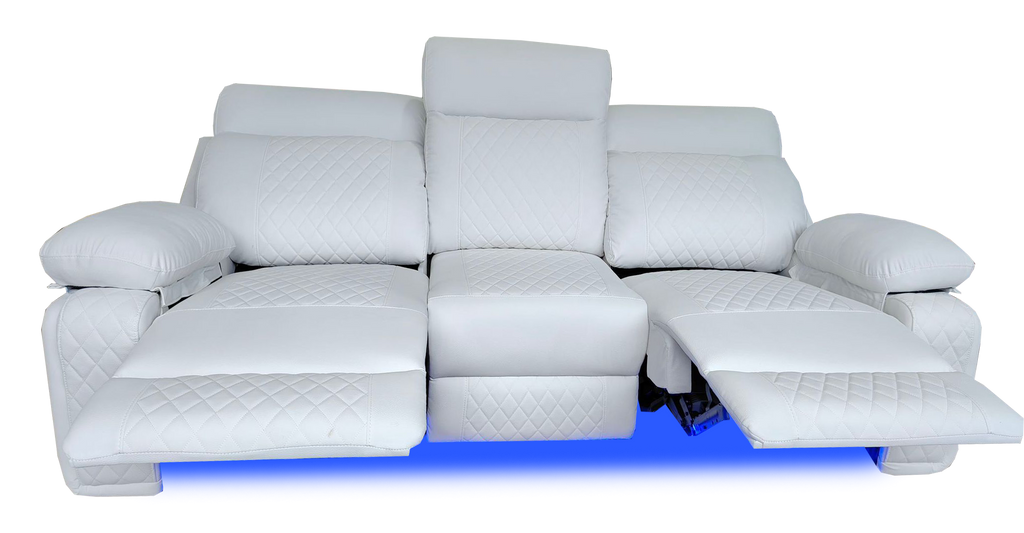 BALTIMORE POWER RECLINER SOFA WHITE