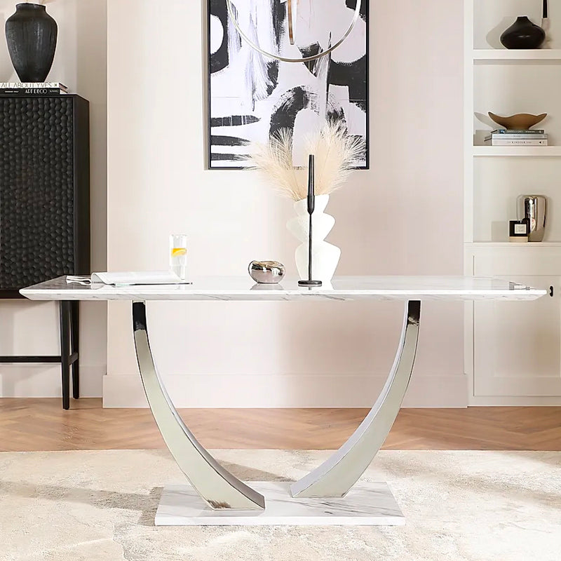 BELI DINING TABLE GREY MARBLE TOP