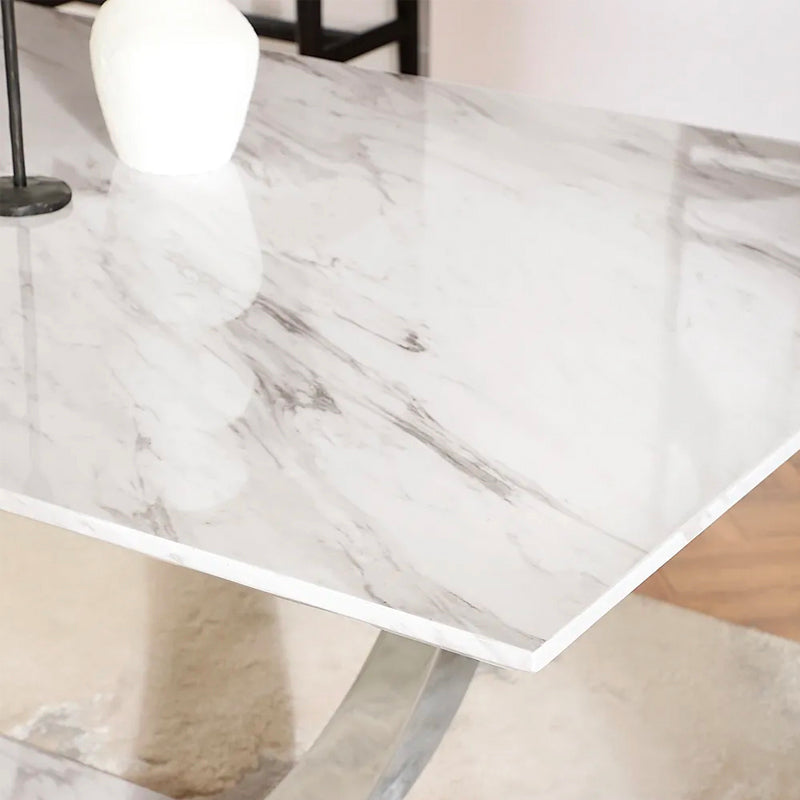 BELI DINING TABLE GREY MARBLE TOP