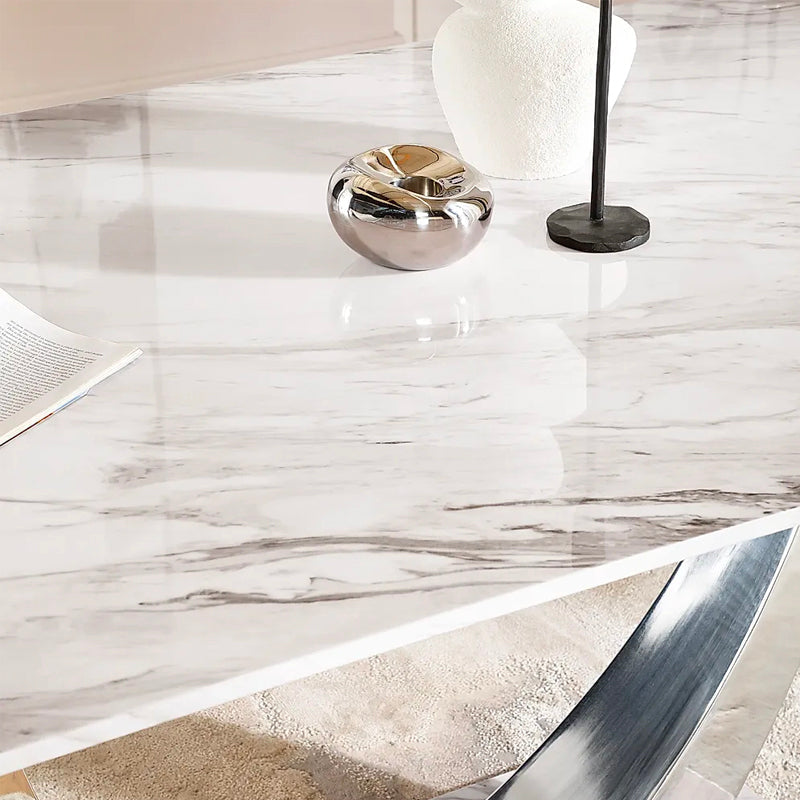 BELI DINING TABLE WHITE MARBLE TOP