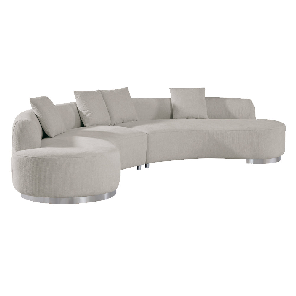 Brickell Contemporary Sofa Cream