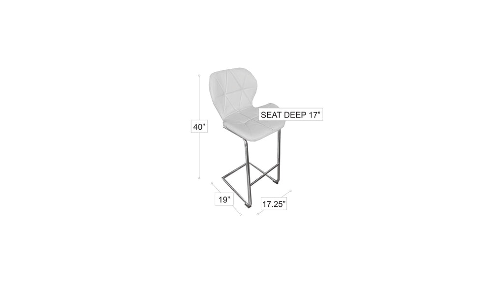 Crystal Barstool Grey