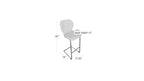 Crystal Barstool Grey