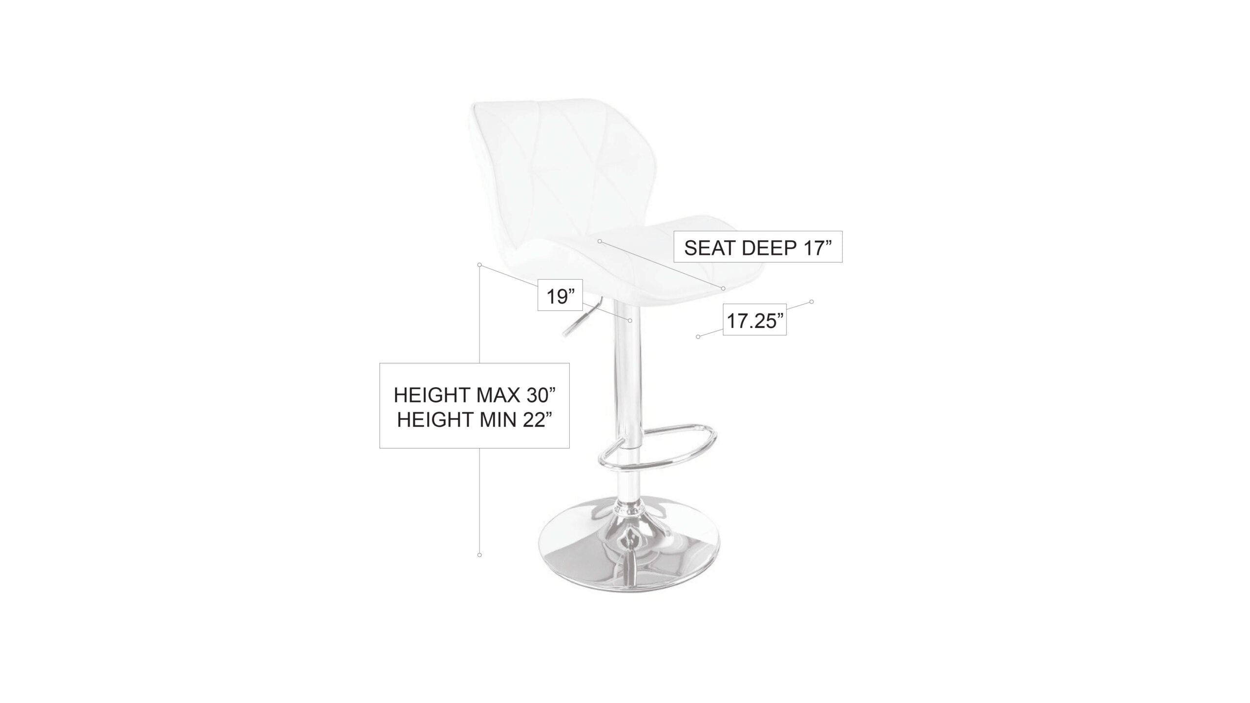 Diamond Barstool Black
