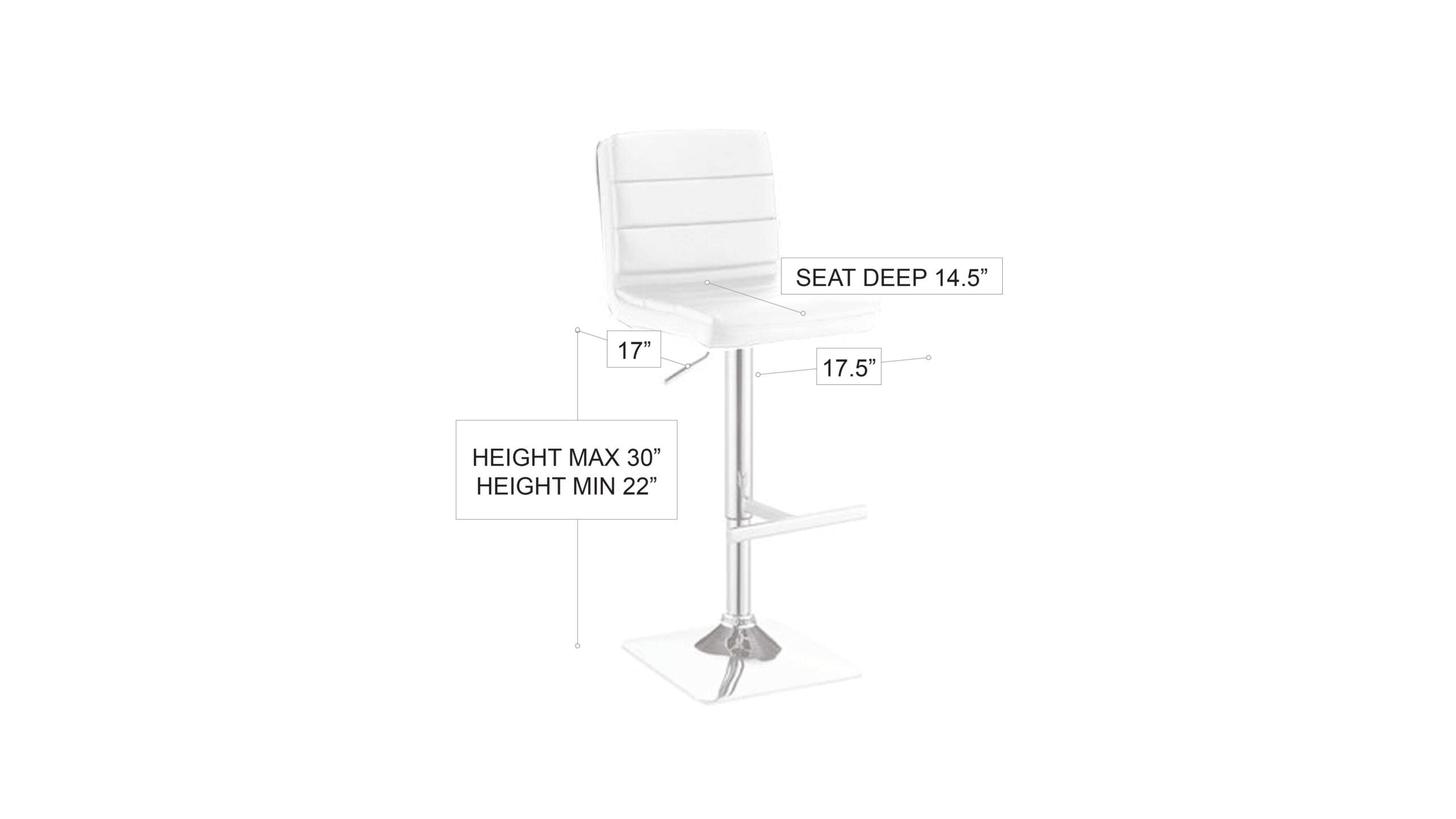 Kenny Barstool Grey