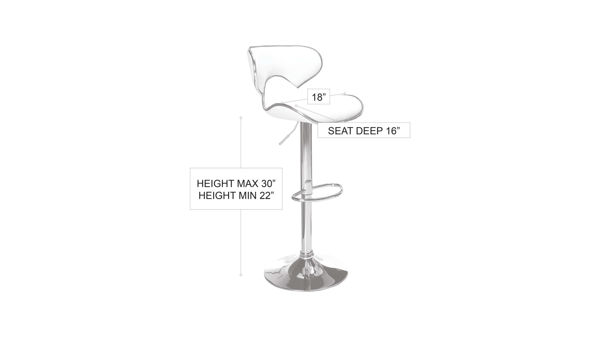 Pub Barstool Red