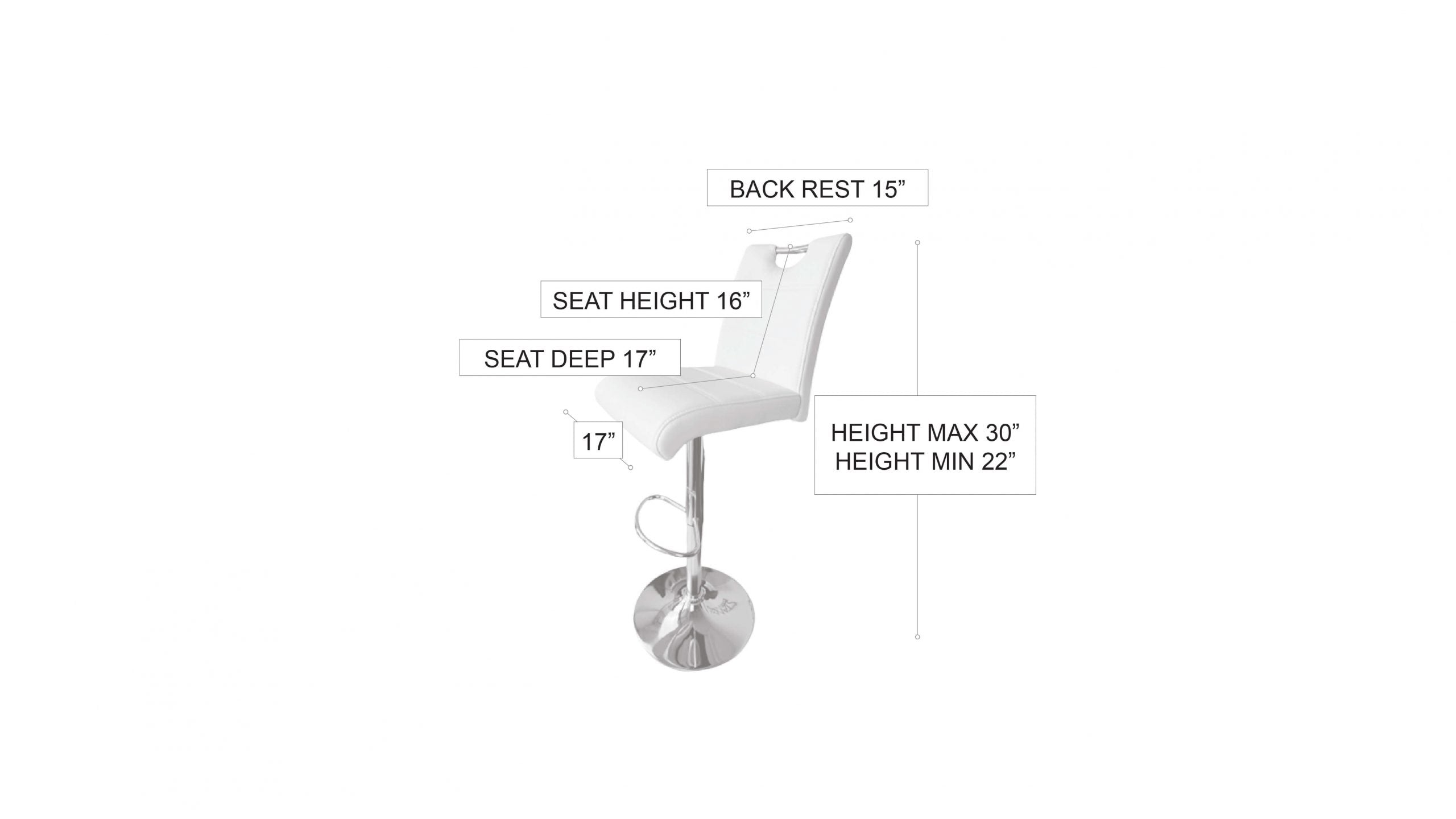 Rio Barstool WHITE