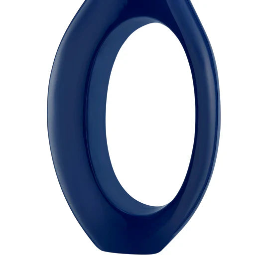 Trombone Vase // Large Navy