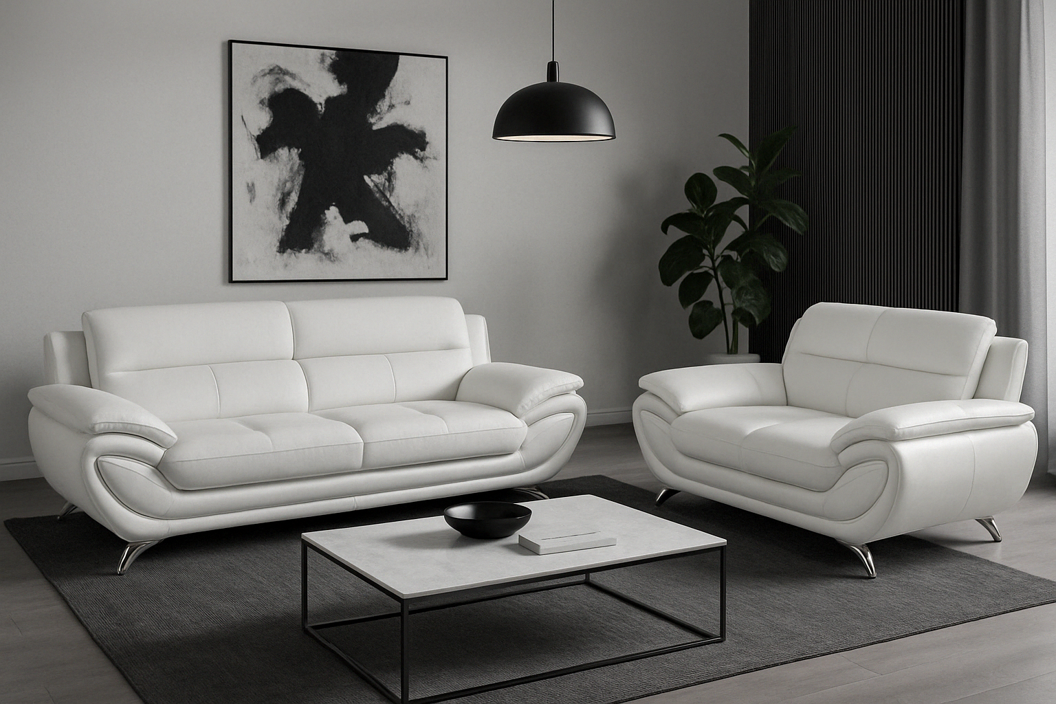 Venecia Sofa Set White