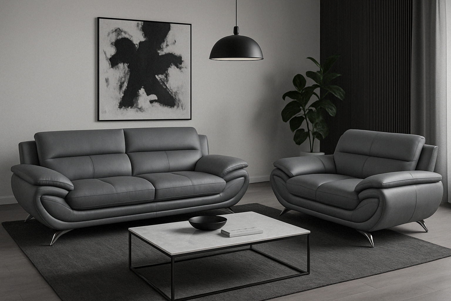 Venecia Sofa Set Grey