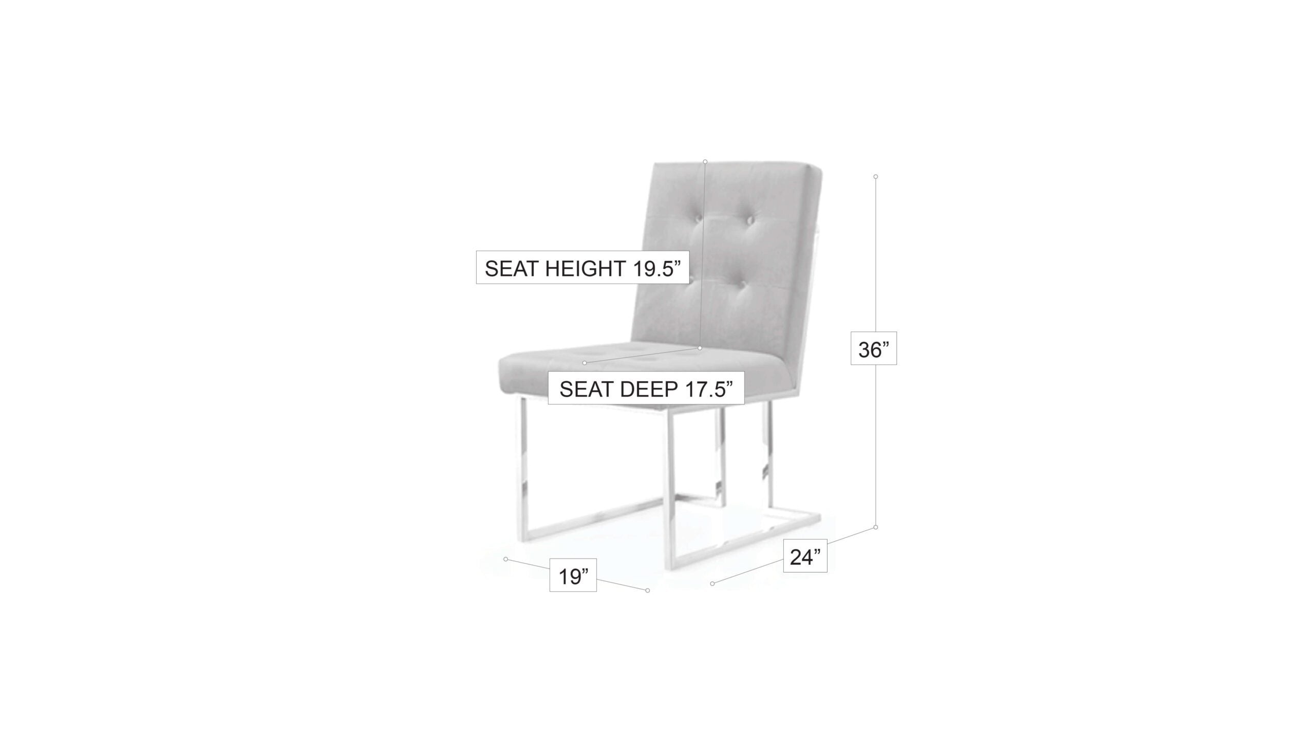 Taylor Velvet Dining Chair Black|Silver