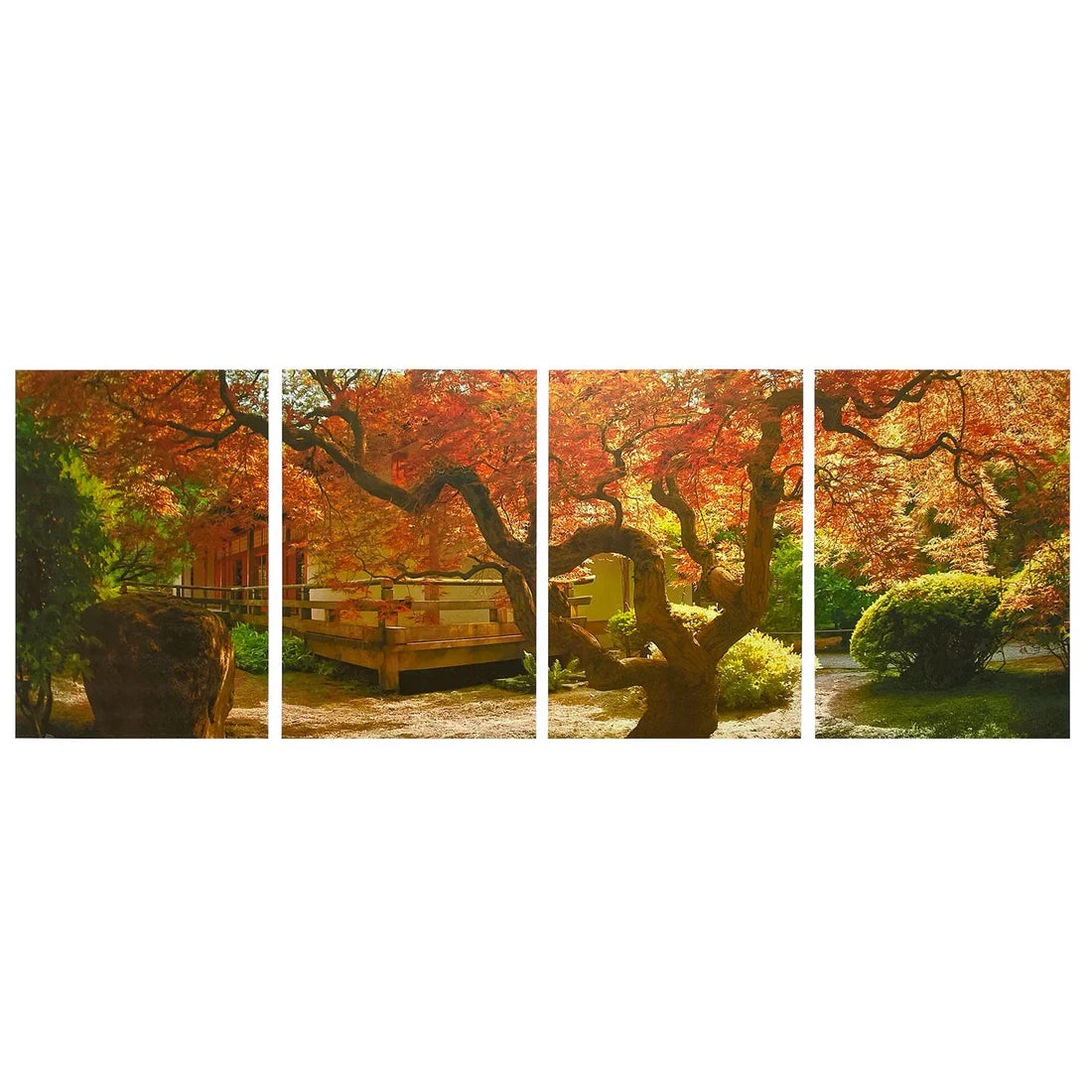 FAF1047ABCD  AUTUMN ARTWORK Art Print In Wooden Base 1