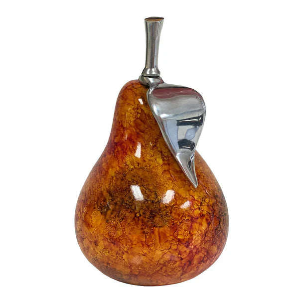 PEAR Sculpture Brown and Orange