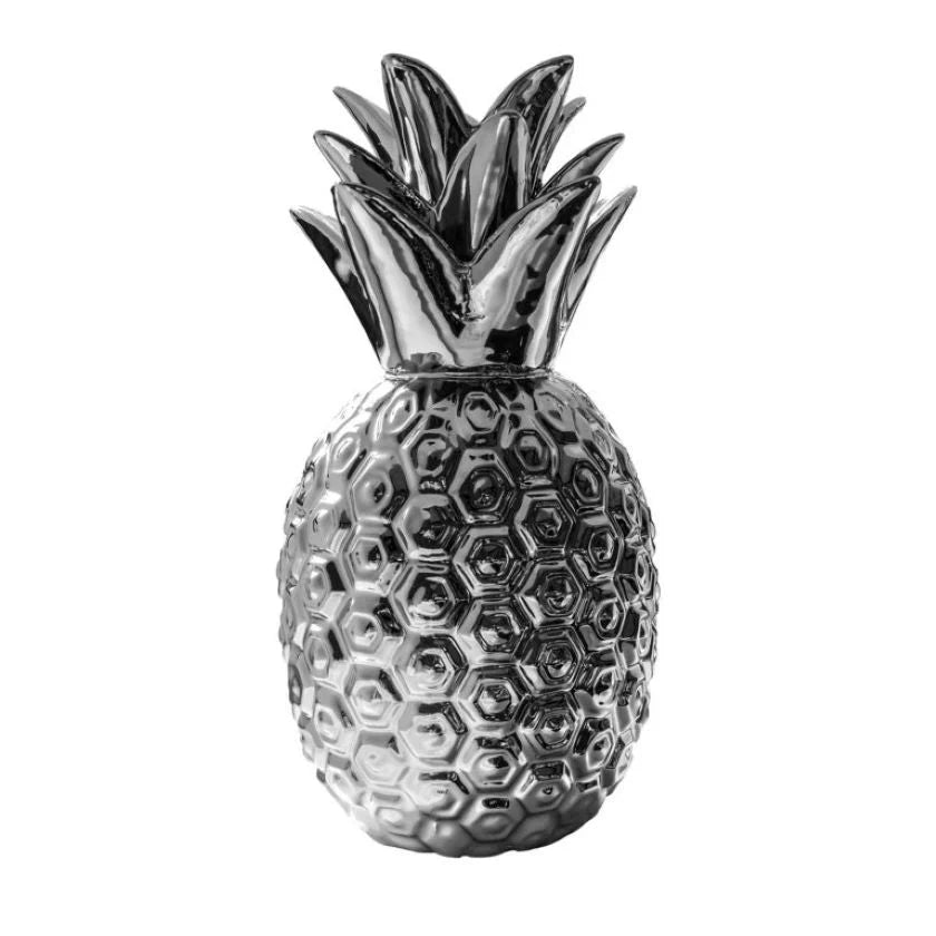 G740 PINEAPPLE Ceramic Silver Home Decor 1