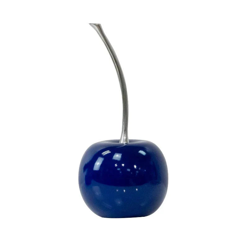 G758 CERICE Blue Cherry with Polished Aluminum Stem 