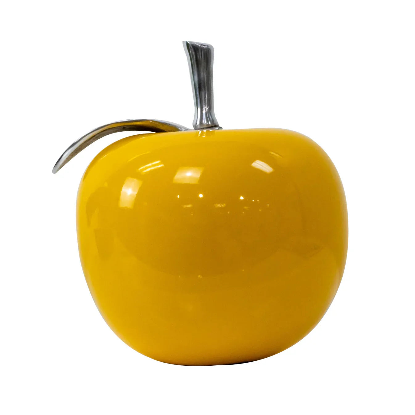 G761 APPLE Yellow with Aluminum Polished Leaf 