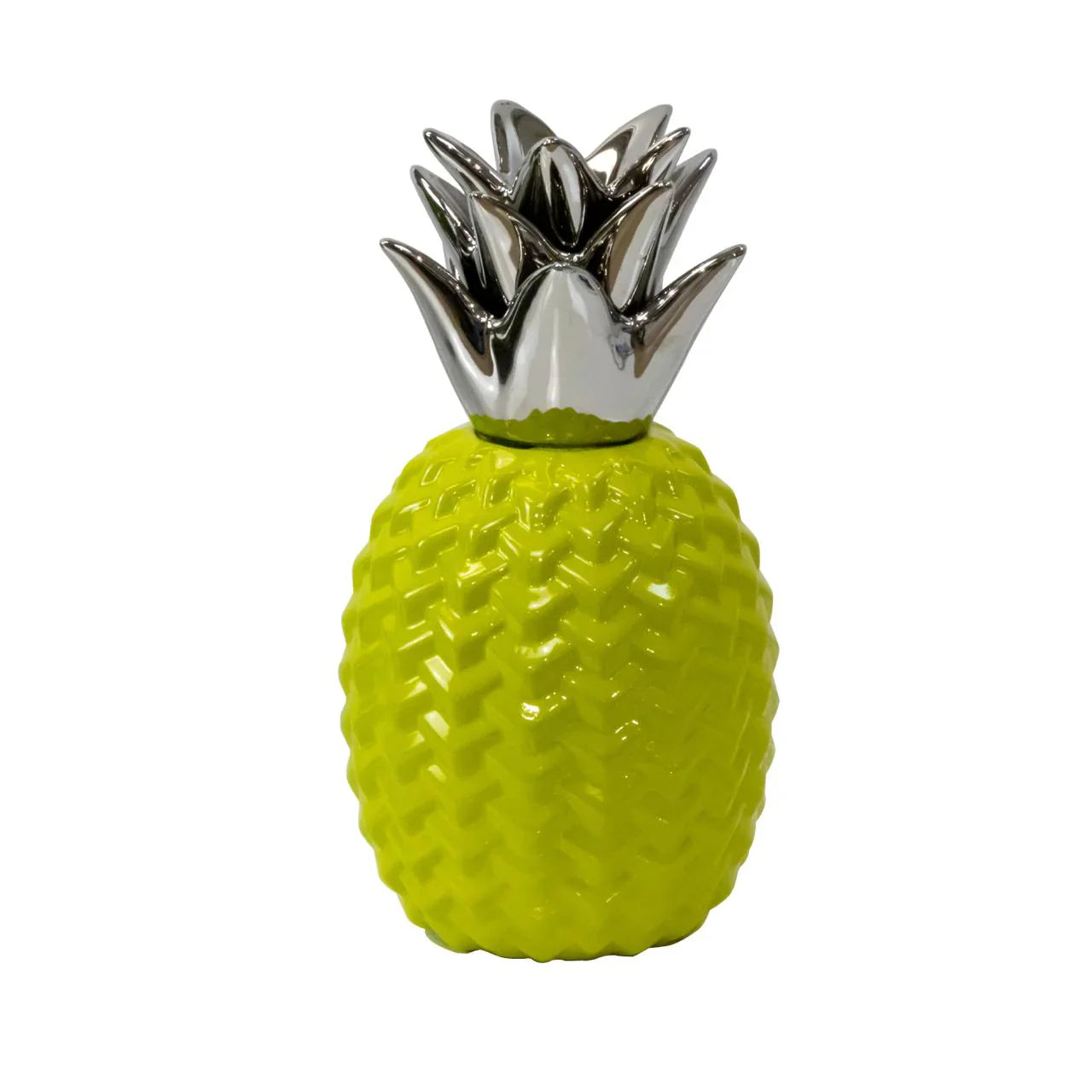 G770 PINEAPPLE Ceramic Lemon Green and Silver 