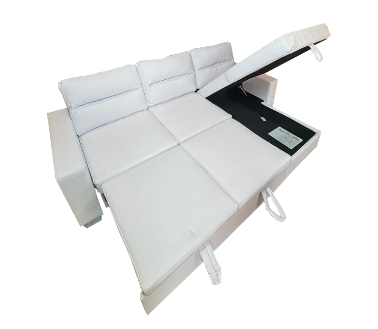 Daniel Reversible Sectional White