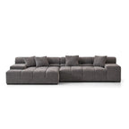 Midtown Sectional Grey LEFT
