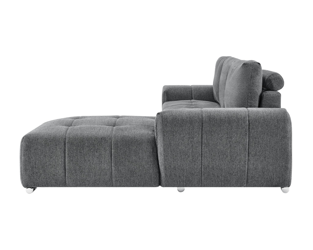 ROMA Sectional Dark Grey - RIGHT