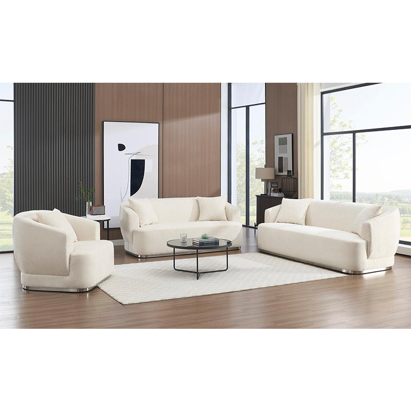 MONACO SOFA & LOVESEAT SET BEIGE