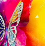 PA-3D 01 KYREL 3D Yellow Butterfly Acrylic Mirror Prints 2