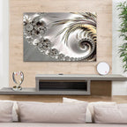 PALC-26 Grey FIBONACCI Creative Abstract Modern Wall Art TG 2