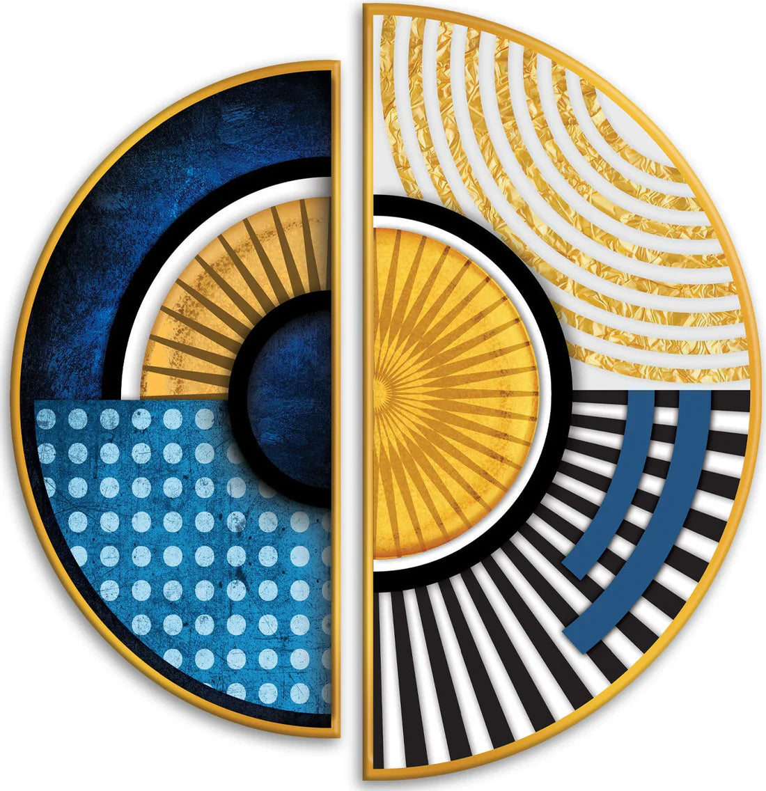 PALC-34 REVO 3D Modern Geometric Acrylic Mirror Prints 1
