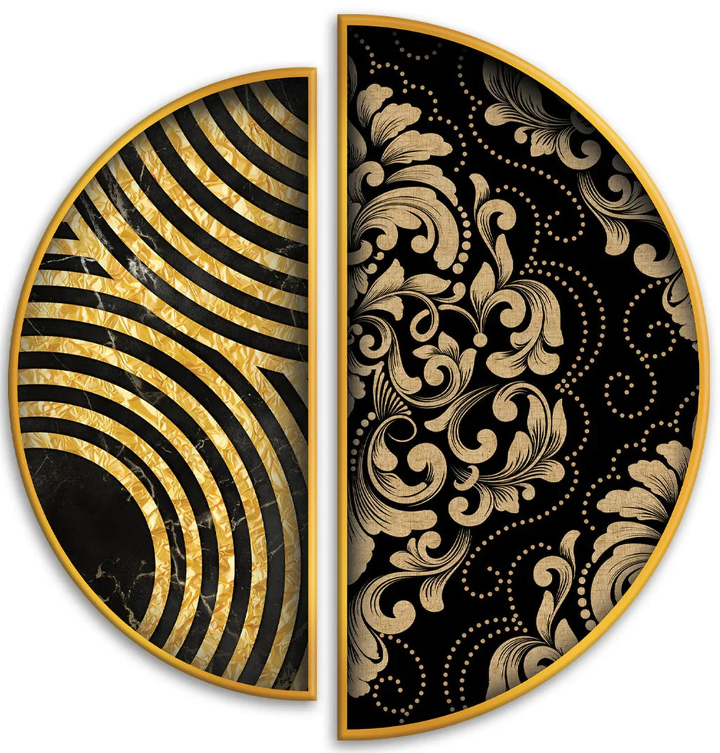 PALC-35 ORYX 3D Circles & Arabesques Acrylic Mirror Prints 1