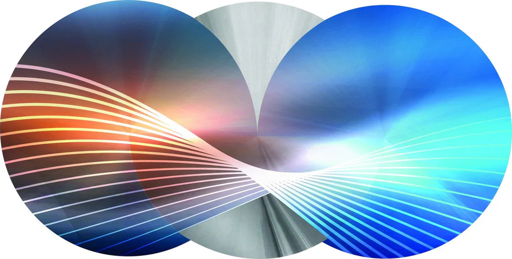 PALC-40 SILOR 3D Bicolor Laser Cut Circles Acrylic Prints 1