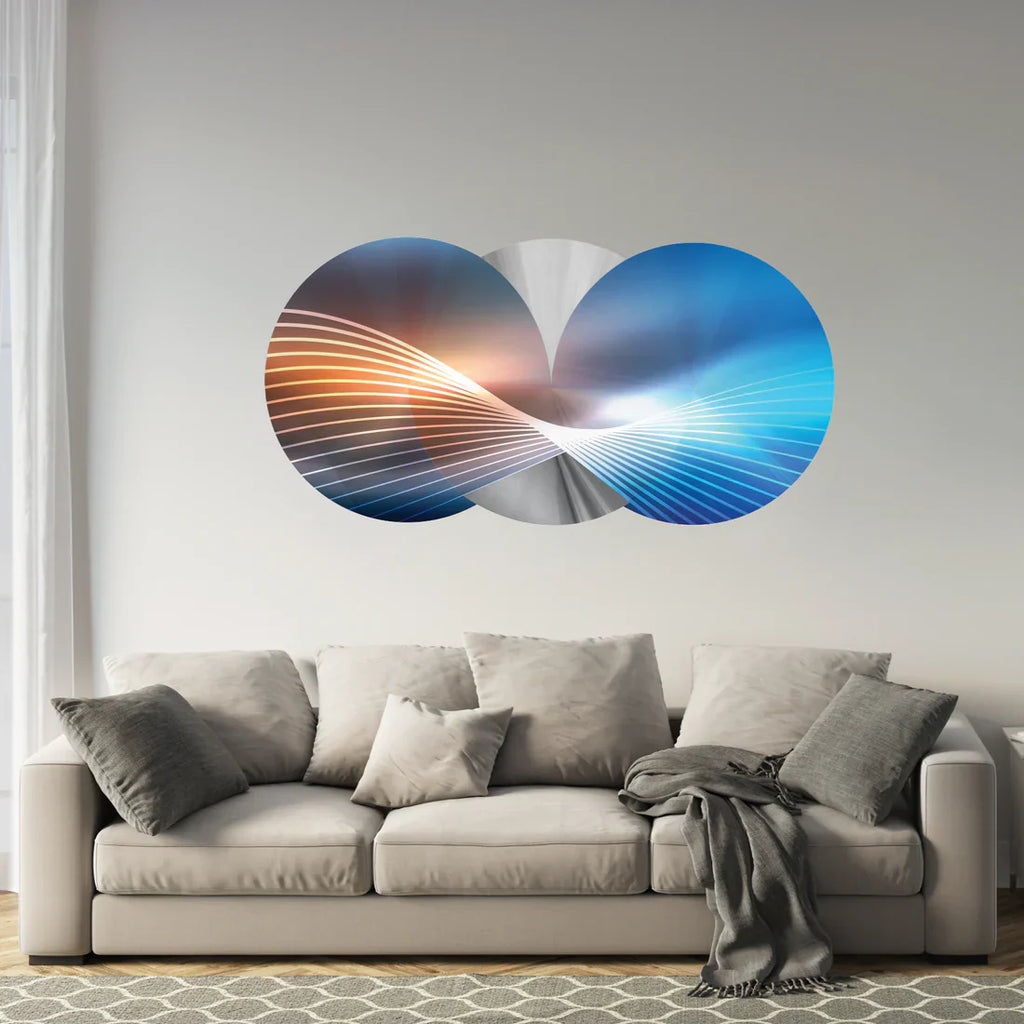 PALC-40 SILOR 3D Bicolor Laser Cut Circles Acrylic Prints 2