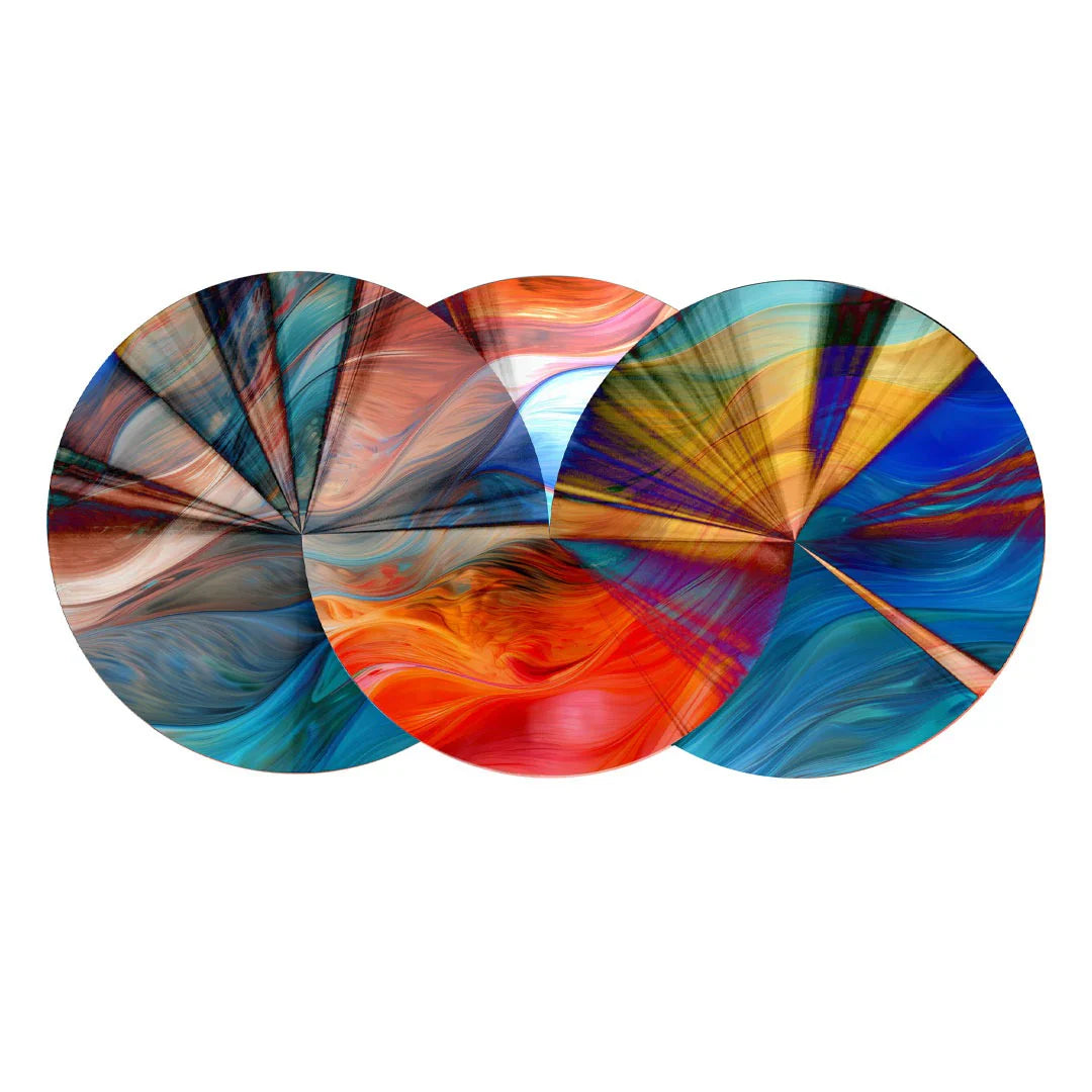PALC-40 SILOR 3D Multicolor Laser Cut Circles Acrylic Prints 1