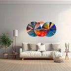PALC-40 SILOR 3D Multicolor Laser Cut Circles Acrylic Prints 2