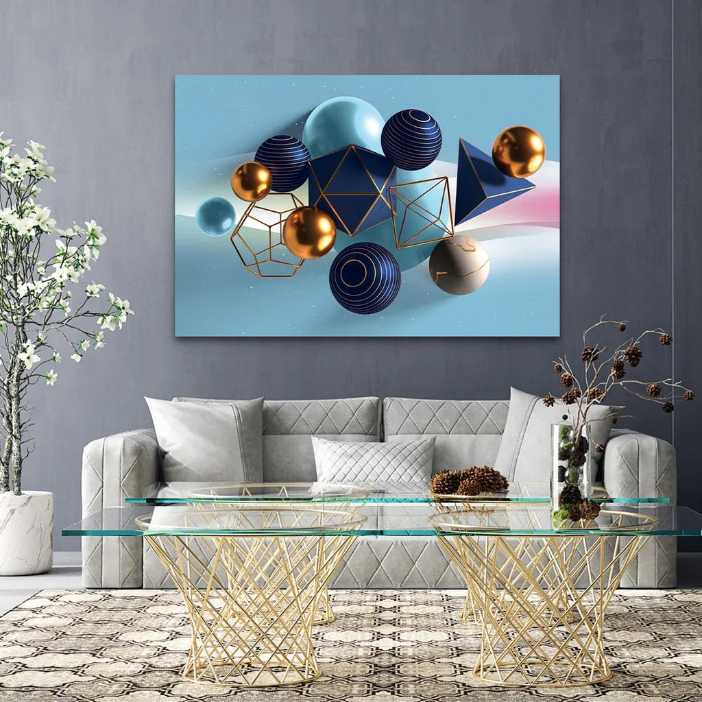 PALC-55 REGAL Grey Ornamental Delight Modern Acrylic Wall Art 4
