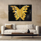 PALC-56 SABI Gold 3D Luxury Butterfly Acrylic Mirror Prints 2