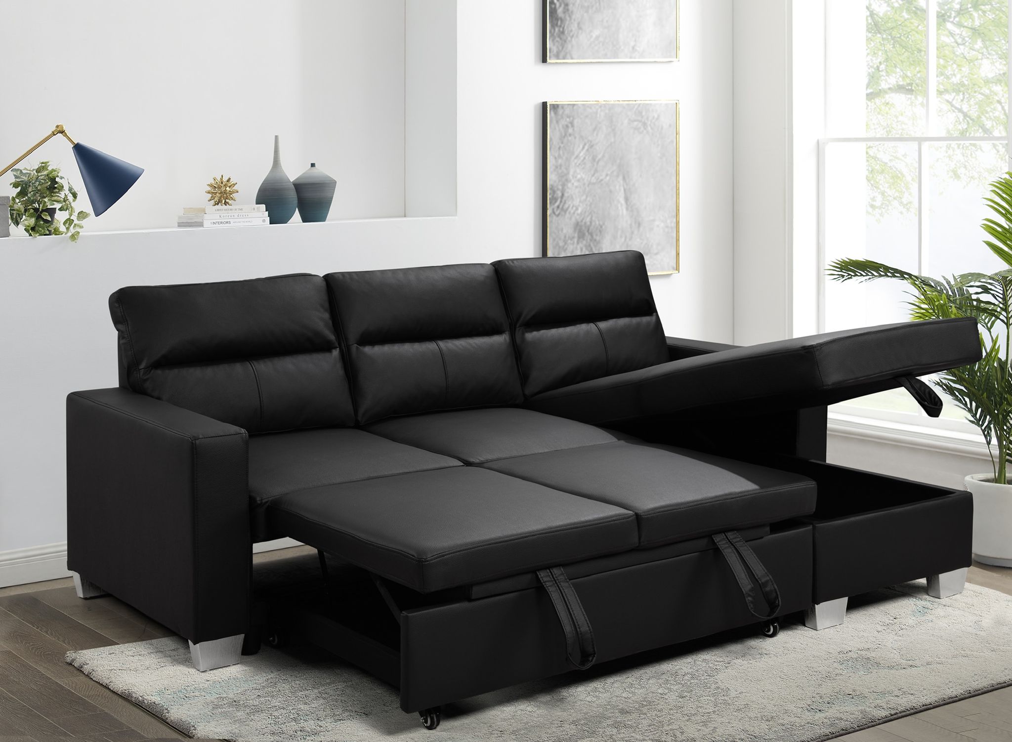 Daniel Reversible Sectional White