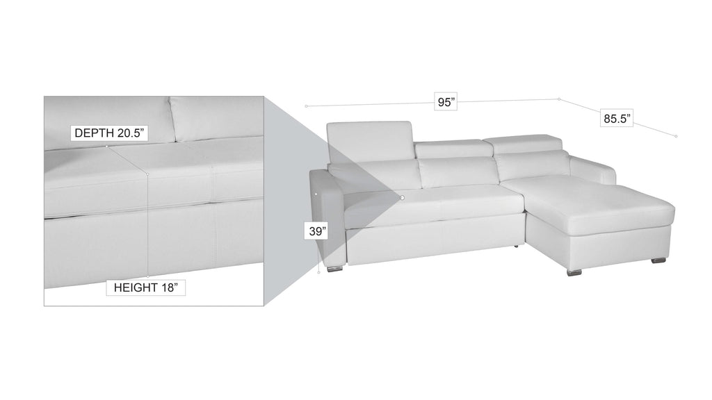 Kahlil Sectional Left black