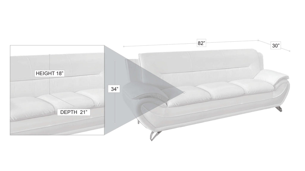 Venecia Sofa Set Black