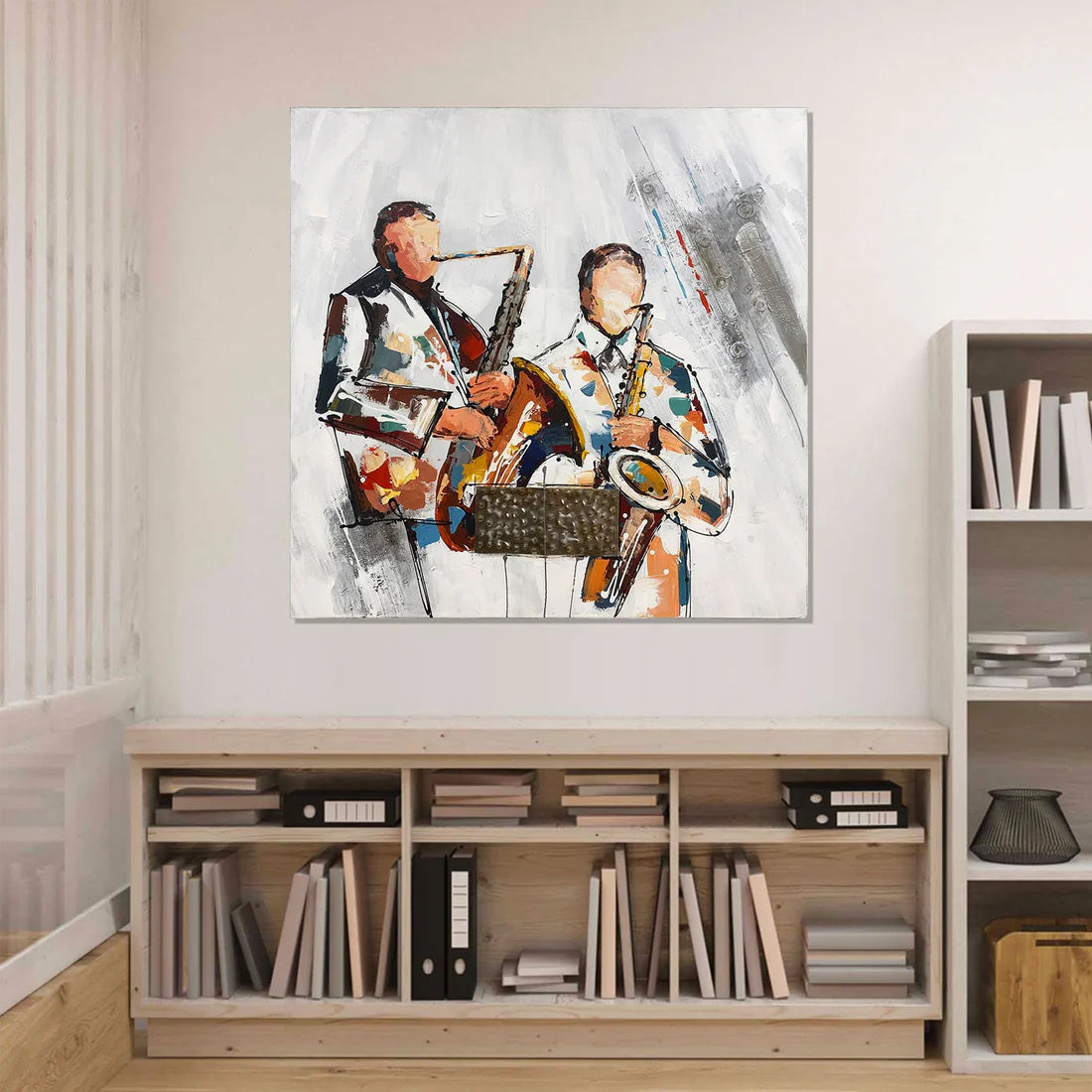 SH-171168 MUSICIANS Aluminum Canvas 2