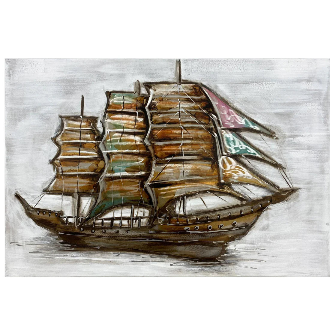 SH-171208 COPPER BOAT Aluminum Canvas 1